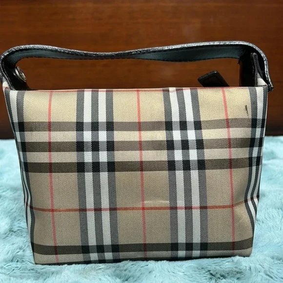 BURBERRY NOVA CHECK MINI TOP HANDLE BAG - Picture 1 of 14